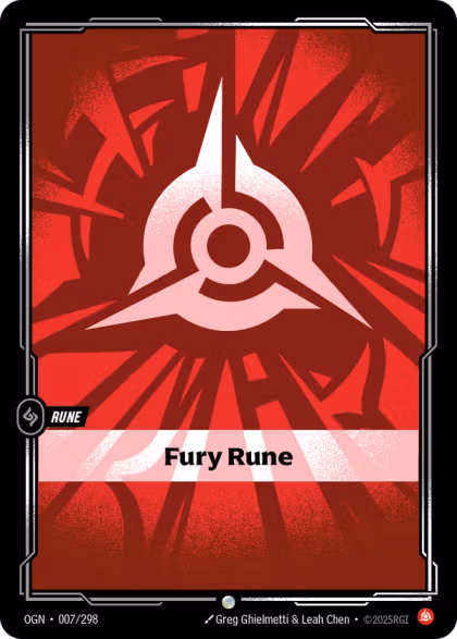 Riftbound Rune: Fury Rune.