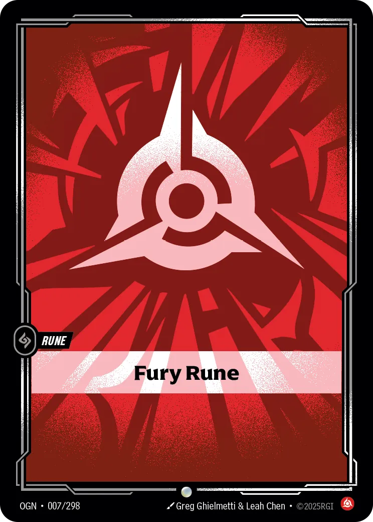 Fury Rune, a Rune card from Origins