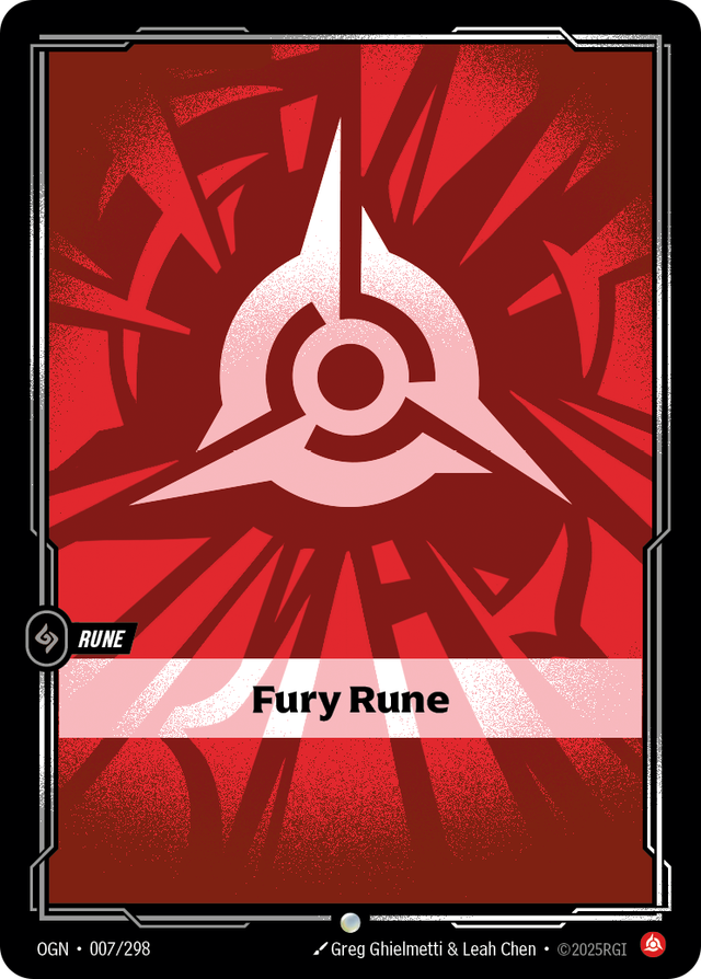 Riftbound Rune: Fury Rune.