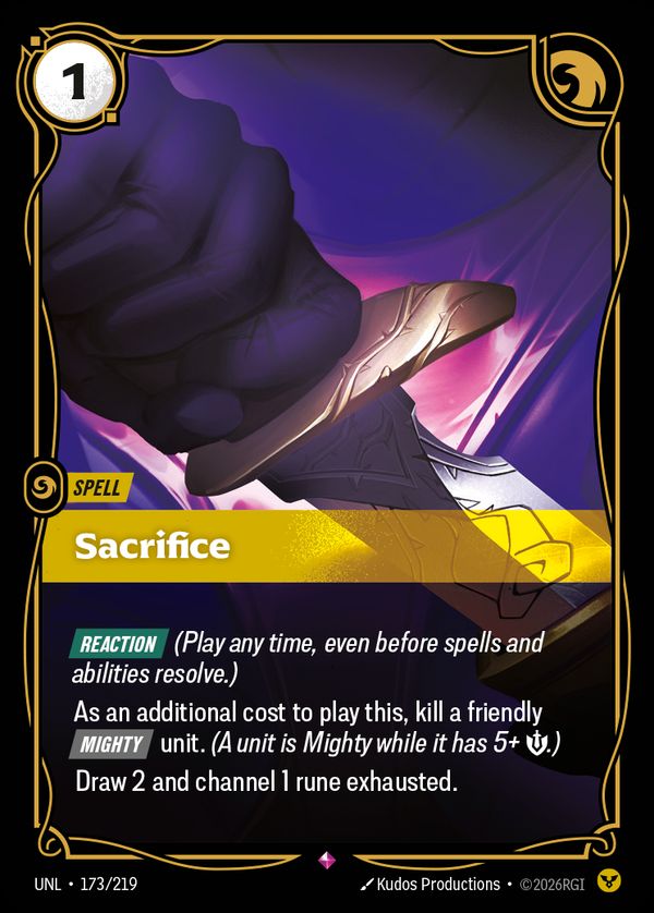 Sacrifice — Riftbound card