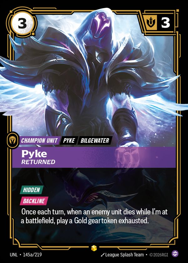Pyke, Returned (Alternate Art) — Riftbound card