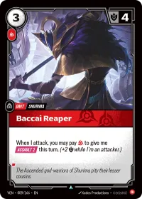 Baccai Reaper, Vendetta
