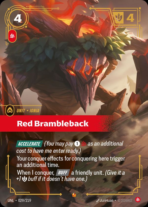 Red Brambleback — Riftbound card