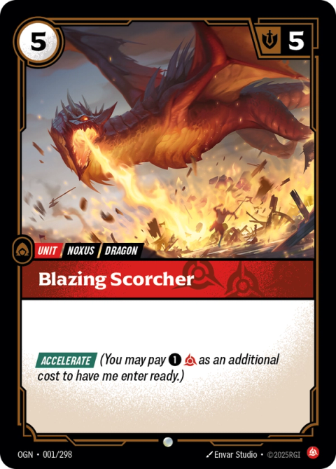 Blazing Scorcher — Origins #001, art by Envar Studio