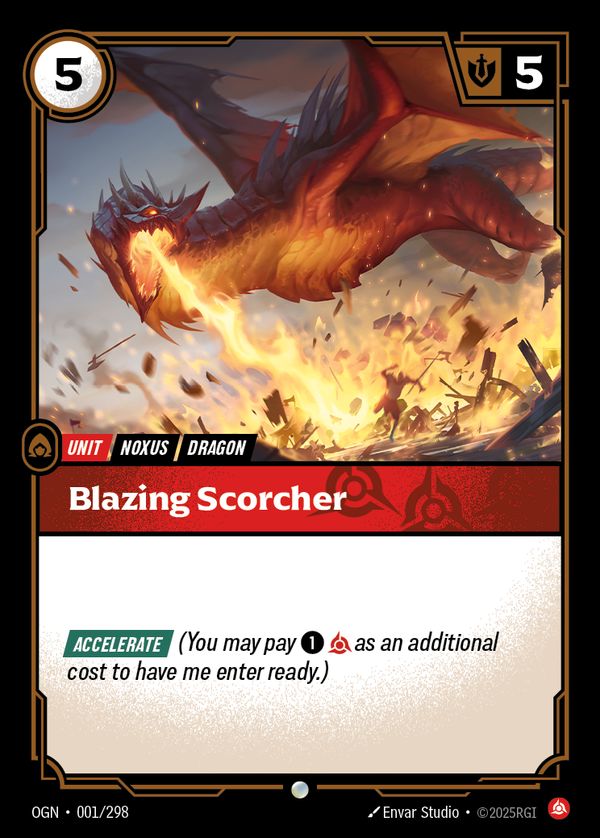 Blazing Scorcher — Riftbound card