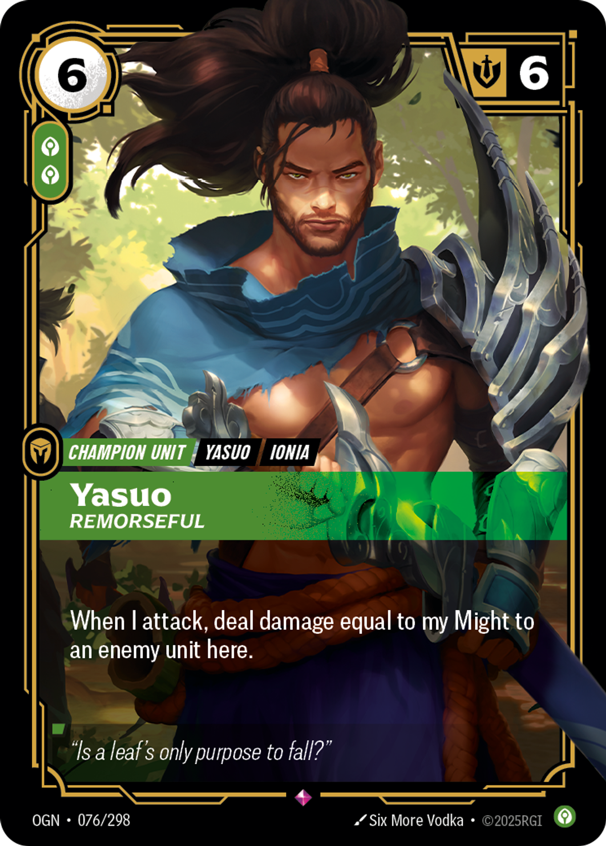 Yasuo, Remorseful