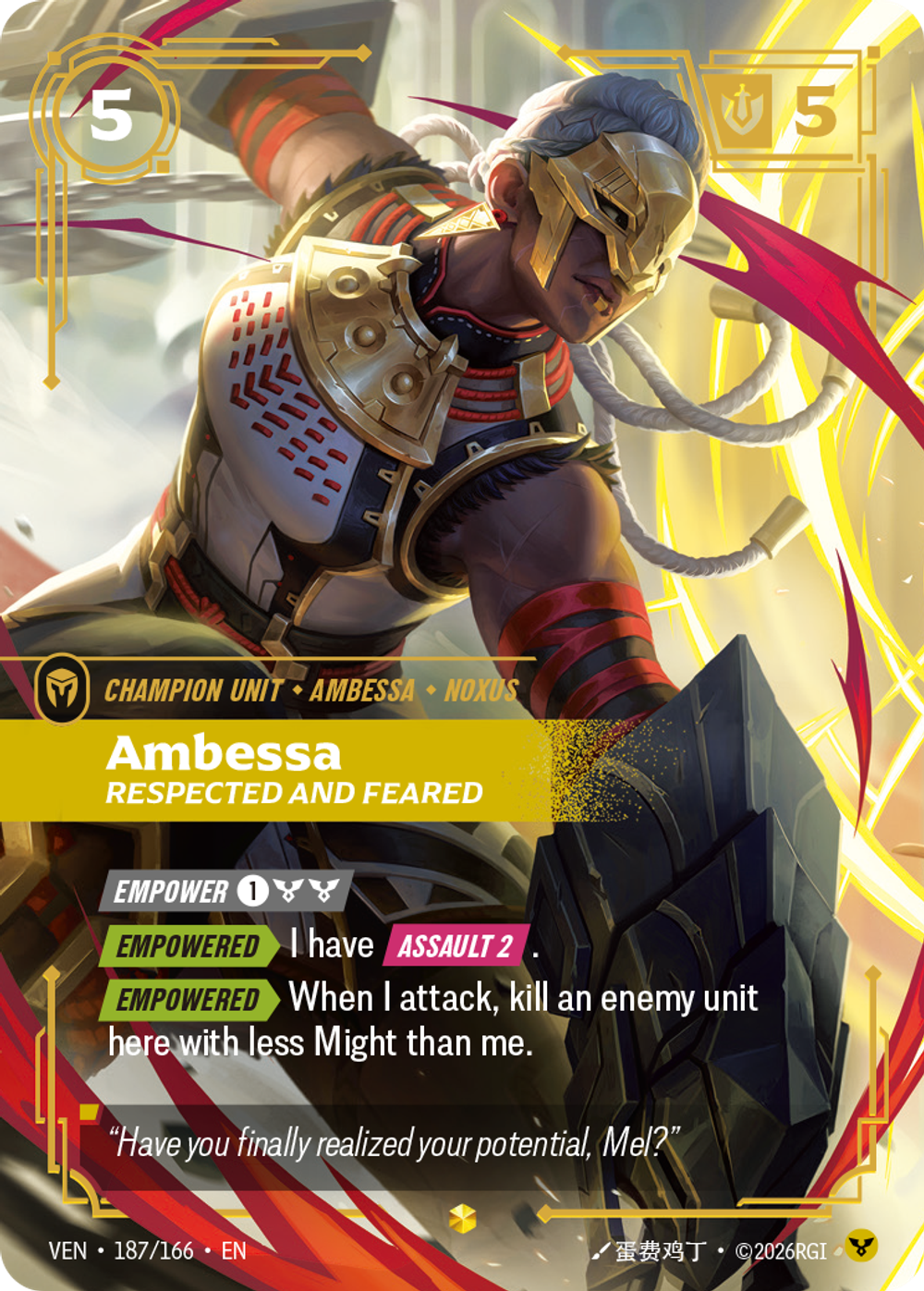 Ambessa, Respected and Feared