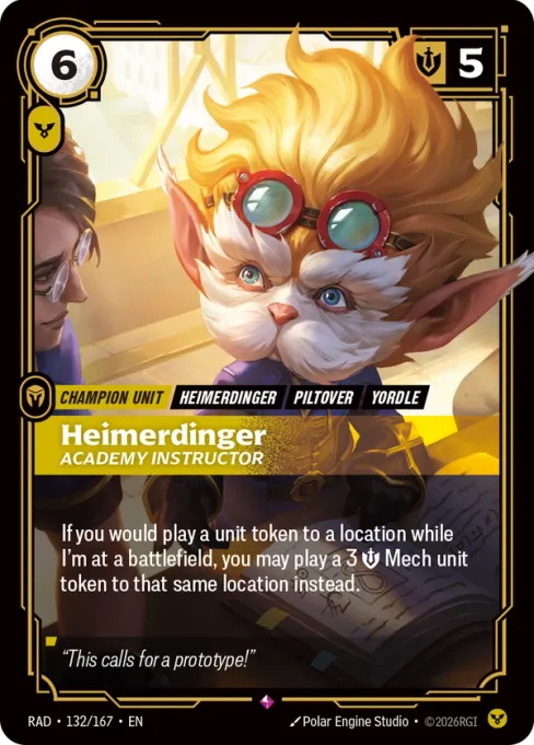 Heimerdinger, Academy Instructor, RAD-132/167