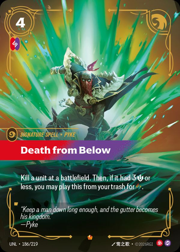 Death from Below — Riftbound card