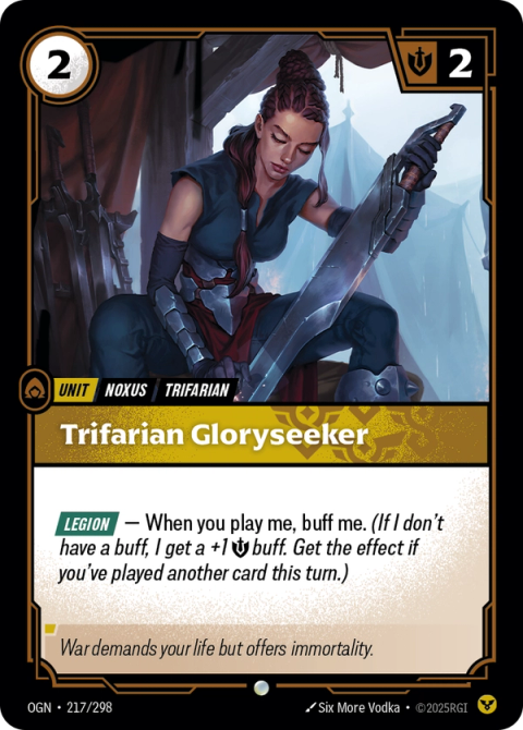 Trifarian Gloryseeker — Origins #217, art by Six More Vodka