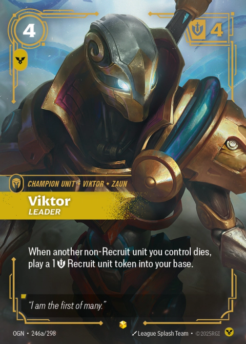 Viktor - Leader (Alternate Art) — Origins #246a, art by League Splash Team