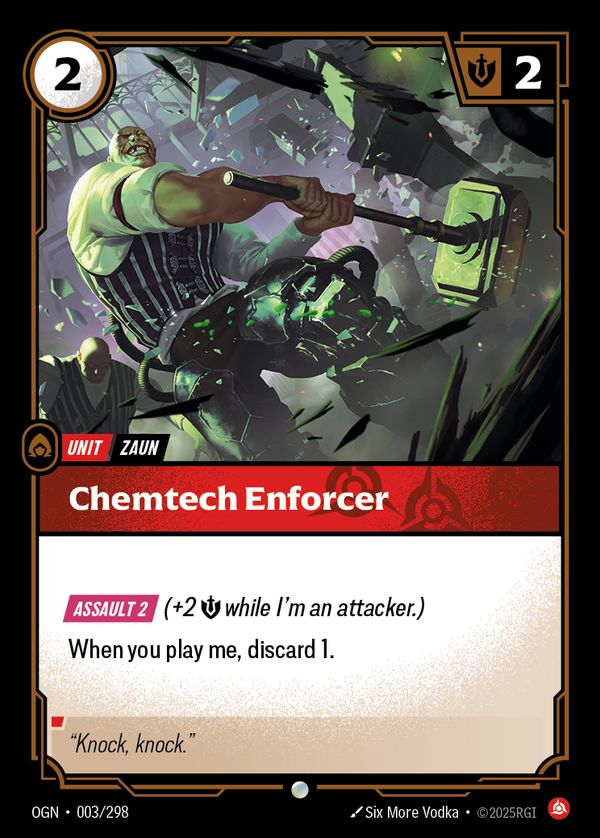 Chemtech Enforcer — Riftbound card