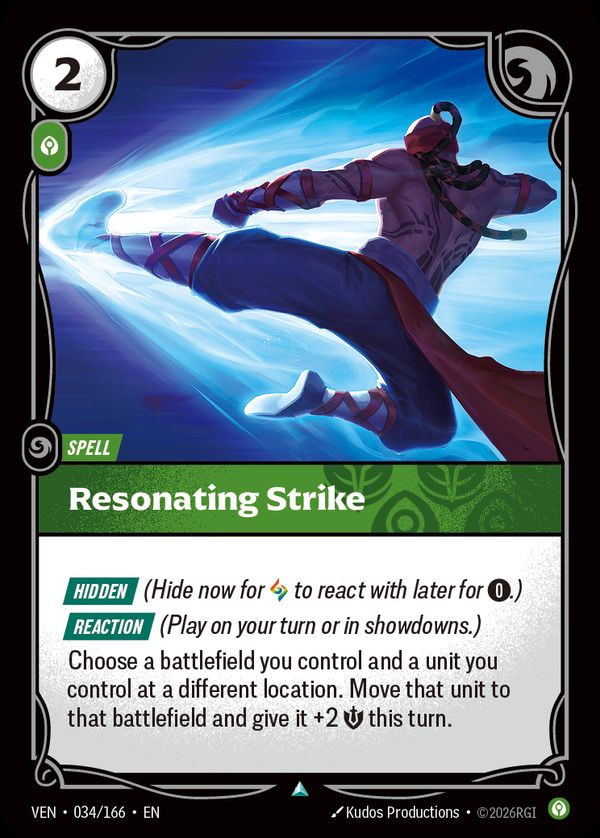Resonating Strike — Riftbound card