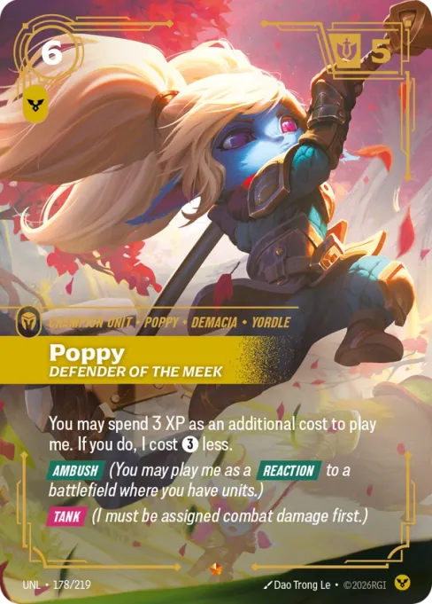 Poppy, Defender of the Meek, UNL-178/219