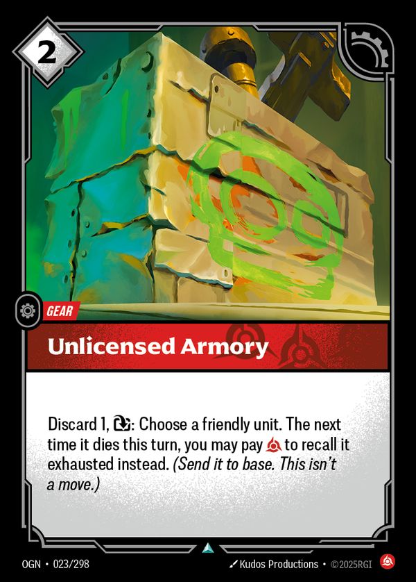 Unlicensed Armory — Riftbound card