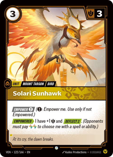 Solari Sunhawk — Vendetta #122, art by Kudos Productions