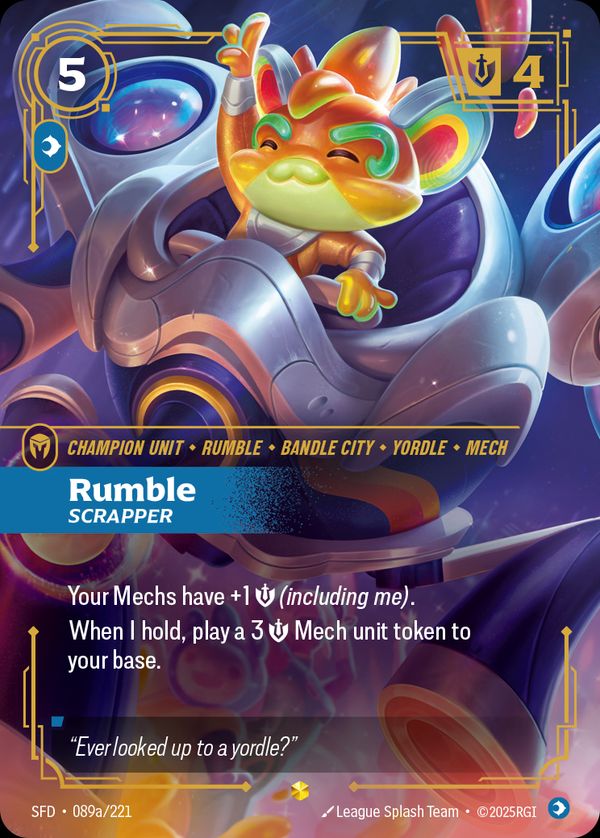 Rumble, Scrapper (Alternate Art) — Riftbound card