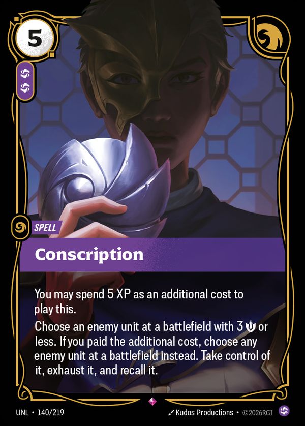 Conscription — Riftbound card