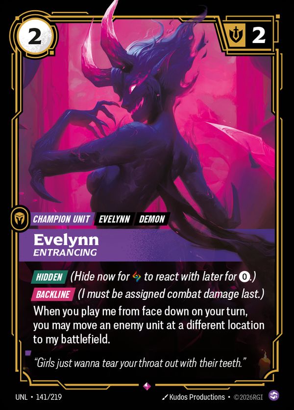 Evelynn, Entrancing — Riftbound card