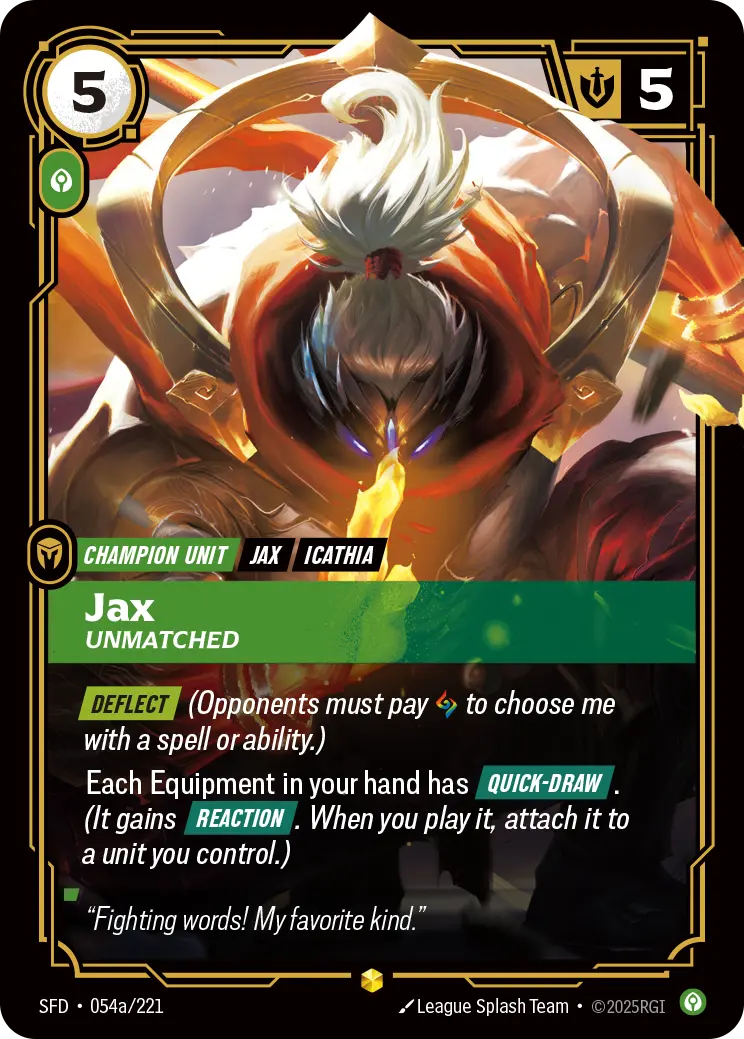 Jax - Unmatched (Alternate Art)