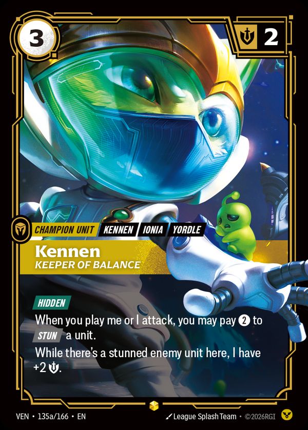 Kennen, Keeper of Balance (Alternate Art) — Riftbound card
