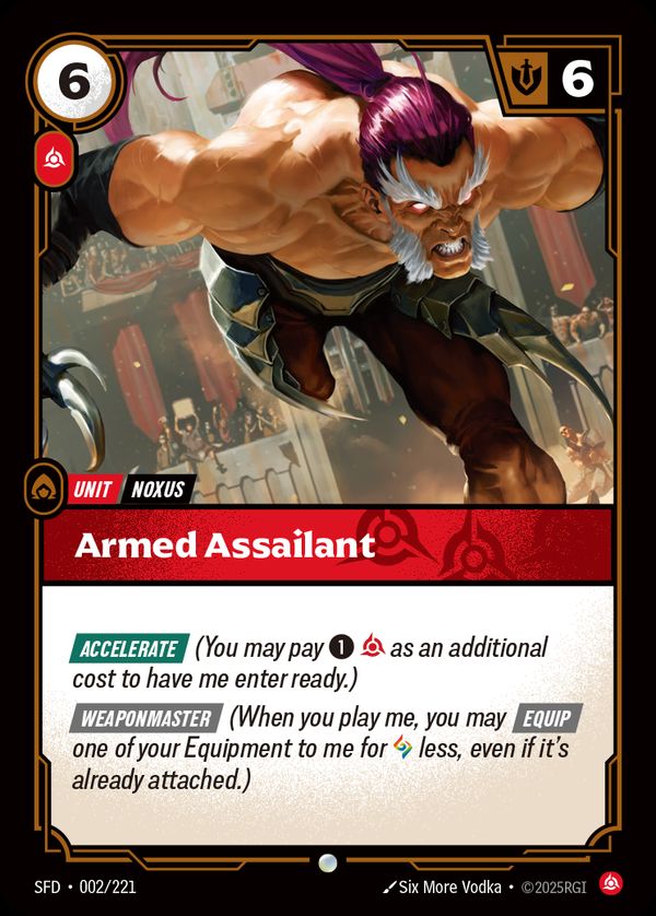 Armed Assailant — Riftbound card