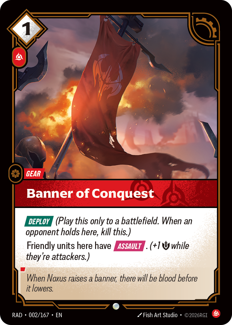 Banner of Conquest — Riftbound card RAD 002
