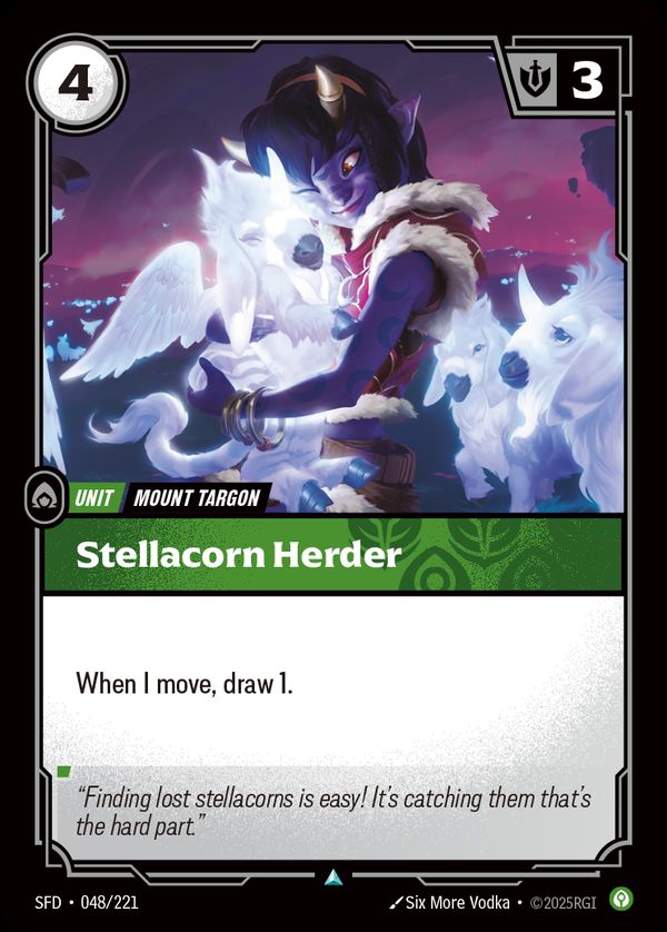 Stellacorn Herder — Riftbound card