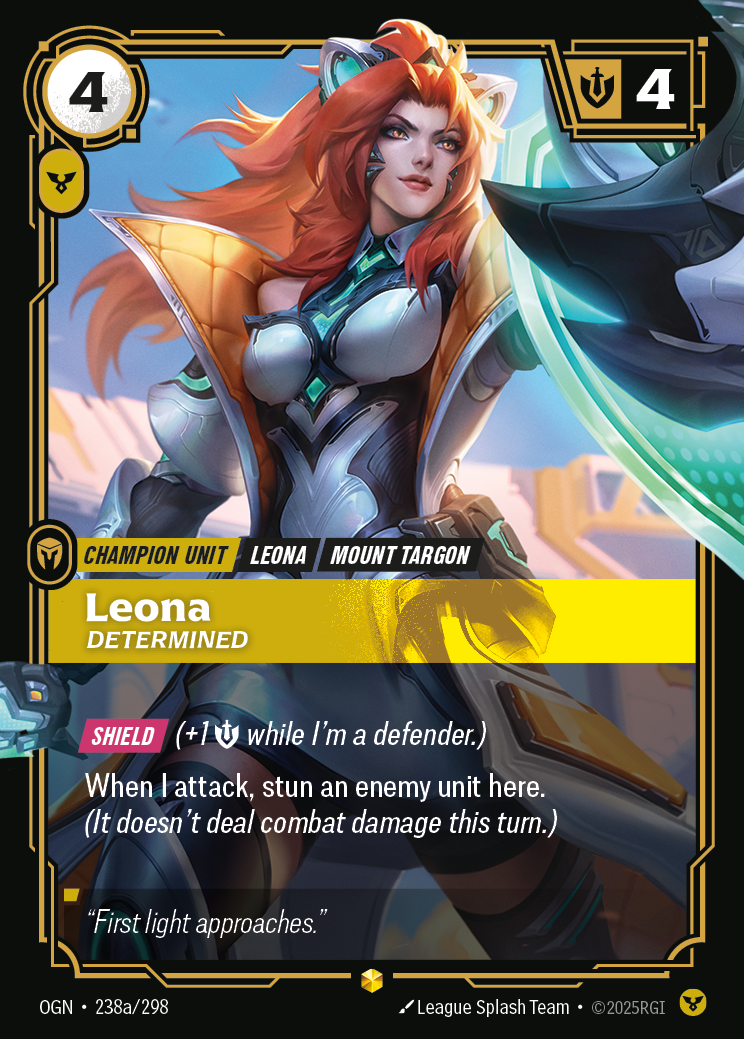 Leona, Determined