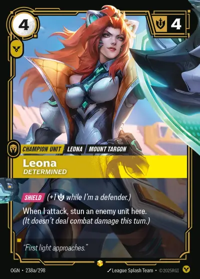 Leona, Determined, alternate art printing