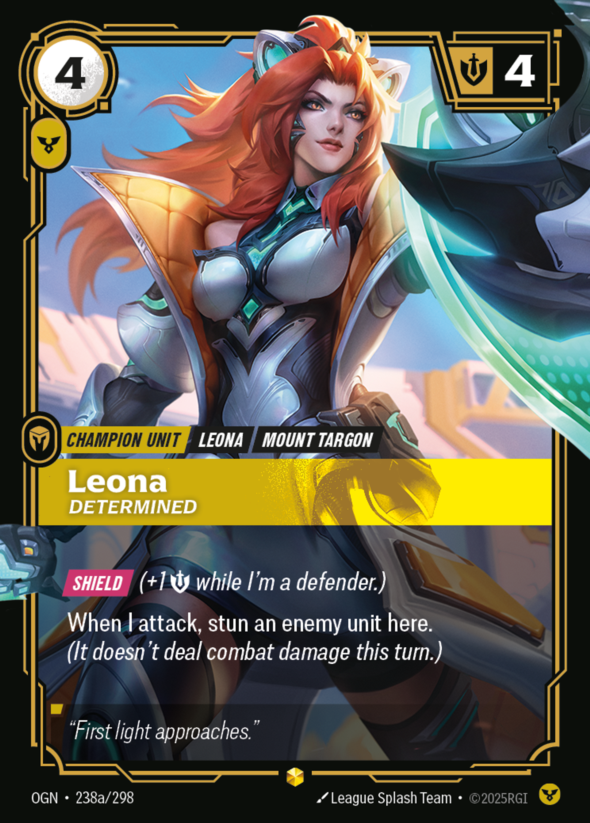 Leona, Determined