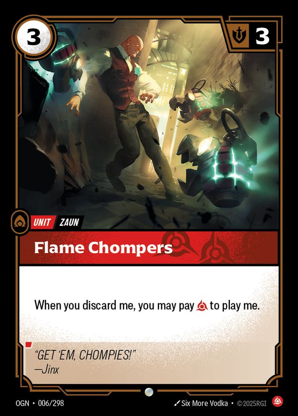 Flame Chompers — Riftbound card