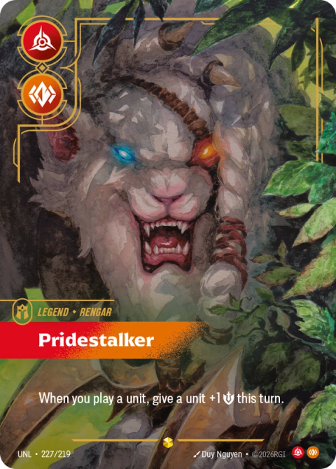 Rengar - Pridestalker (Overnumbered) — Unleashed #227, art by Duy Nguyen