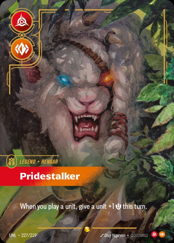 Rengar, Pridestalker (Overnumbered) — Riftbound card