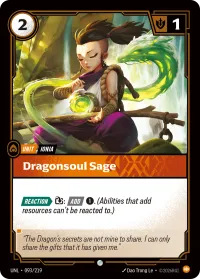 Dragonsoul Sage, Riftbound Organized Play Promotional Cards