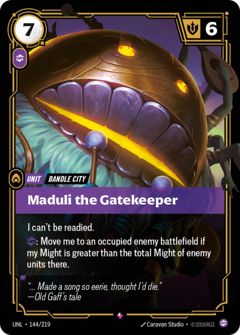 Maduli the Gatekeeper — Unleashed #144, art by Caravan Studio