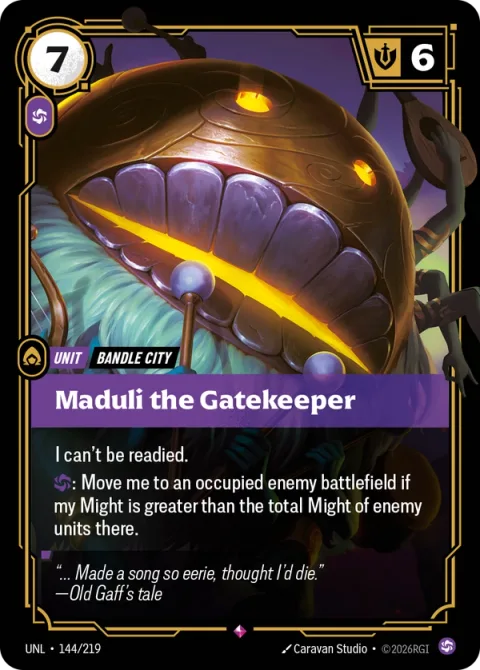 Maduli the Gatekeeper UNL-144 영어판 카드 이미지