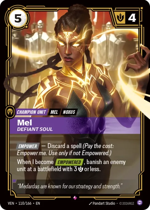 Mel, Defiant Soul, VEN-110/166