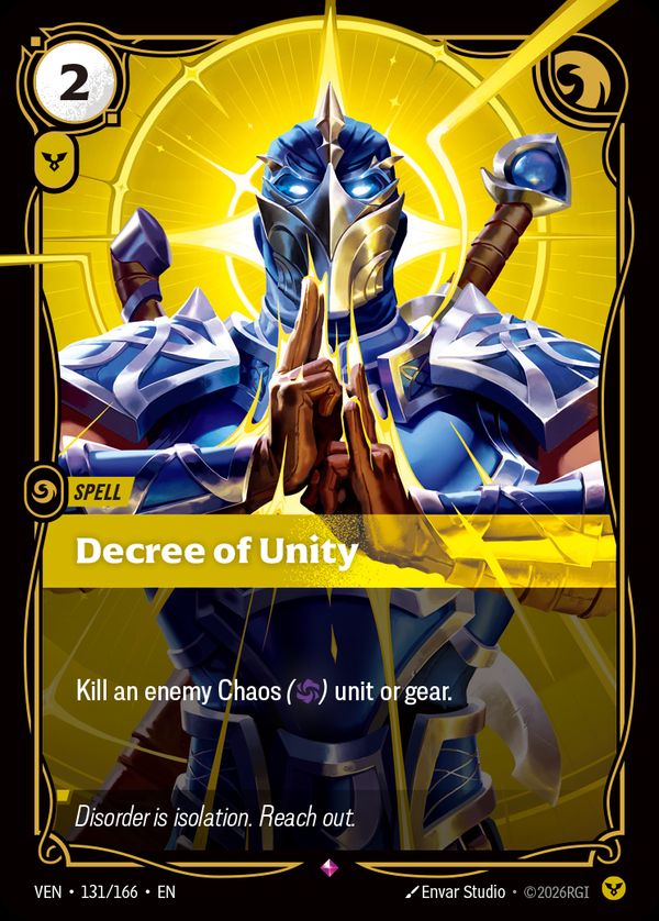 Decree of Unity — Riftbound card
