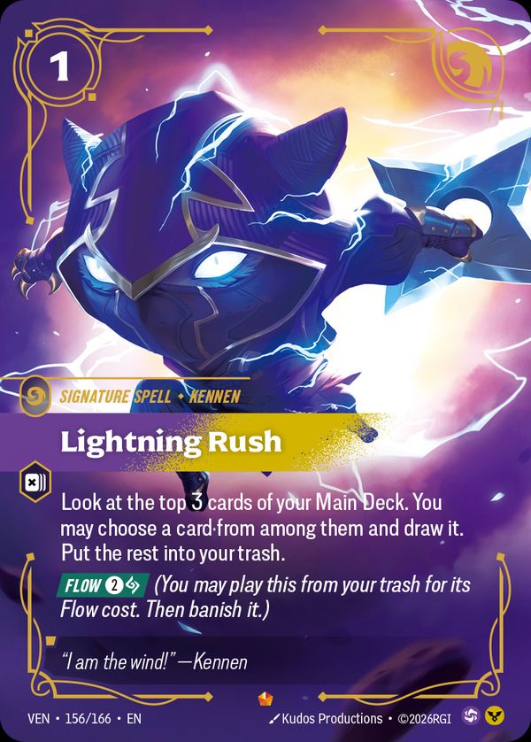 Lightning Rush — Riftbound card