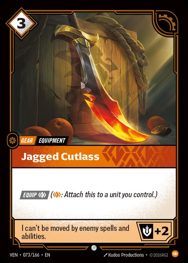 Jagged Cutlass — Riftbound card
