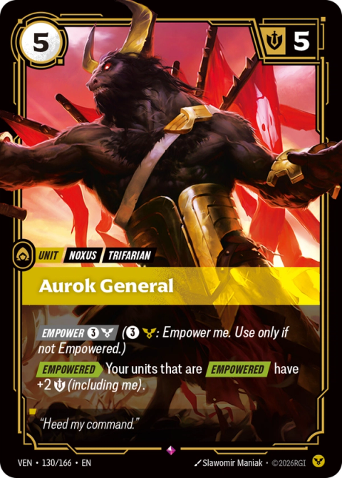 Aurok General — Vendetta #130, art by Slawomir Maniak