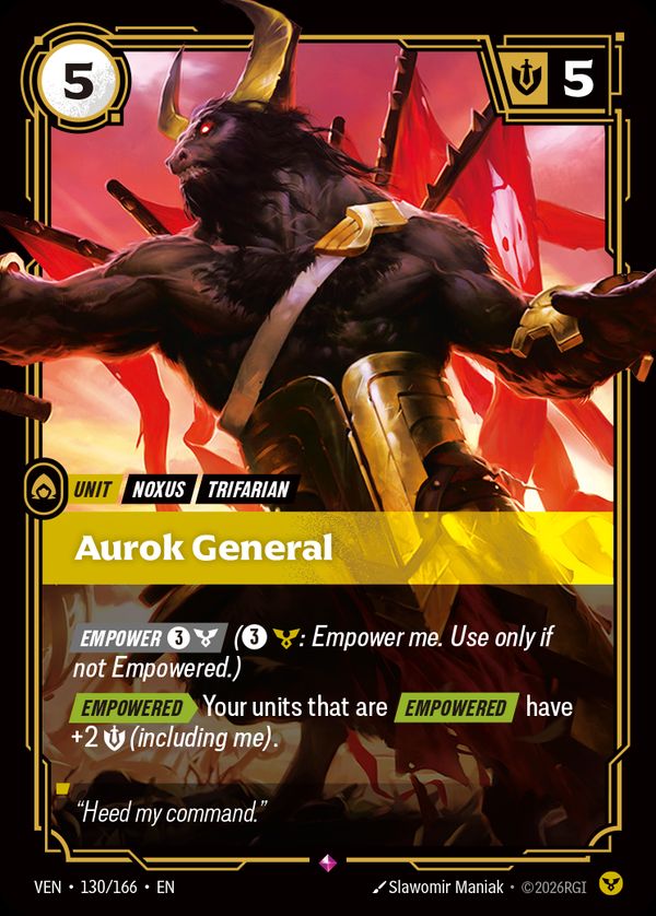 Aurok General — Riftbound card