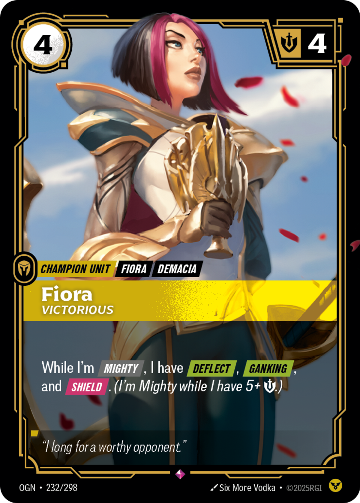 Fiora, Victorious
