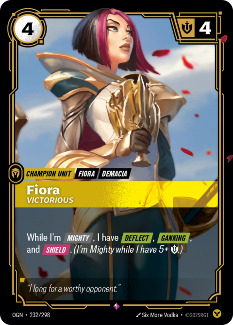 Fiora - Victorious — Origins #232, art by Six More Vodka