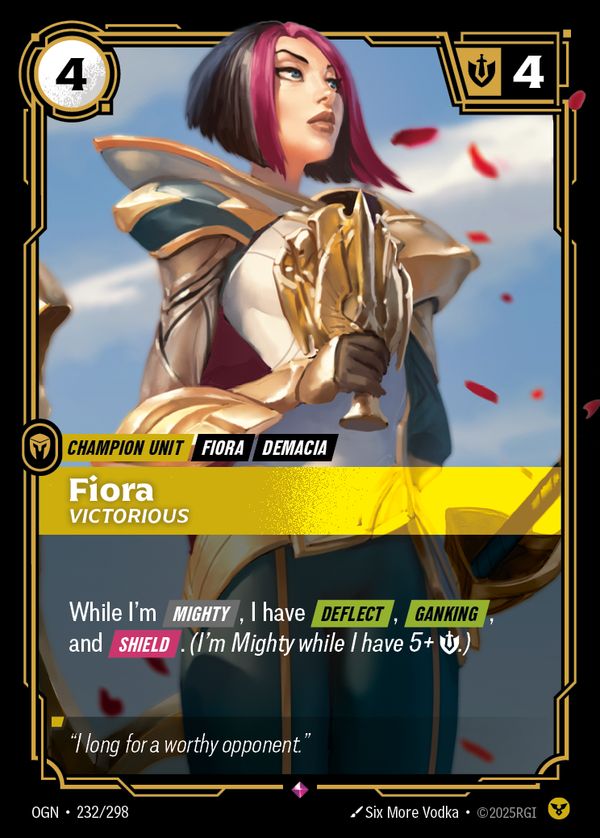 Fiora, Victorious — Riftbound card