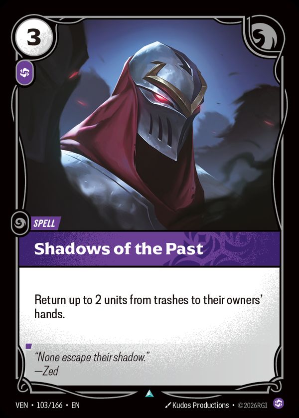 Shadows of the Past — Riftbound card