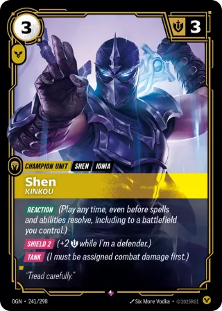 Shen, Kinkou