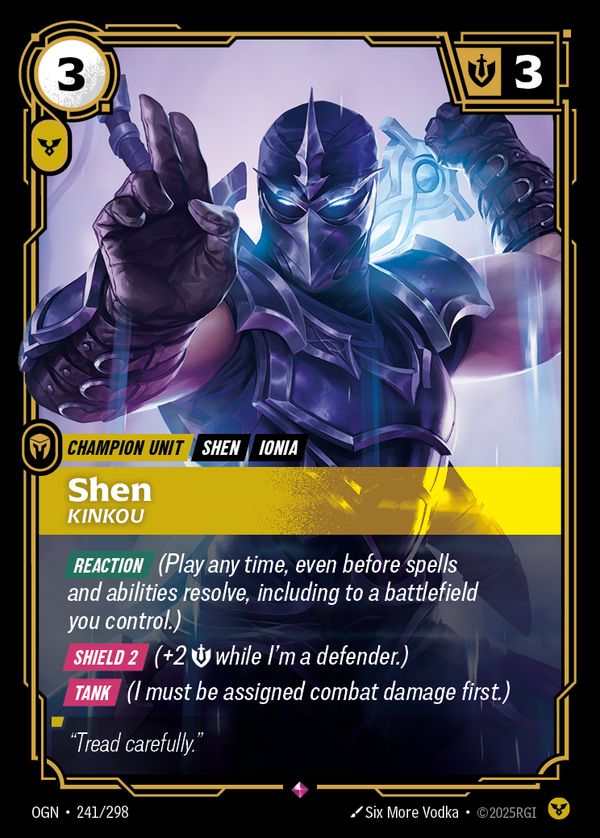Shen, Kinkou — Riftbound card