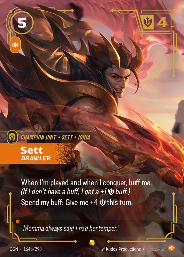 Sett, Brawler (Alternate Art) — Riftbound card